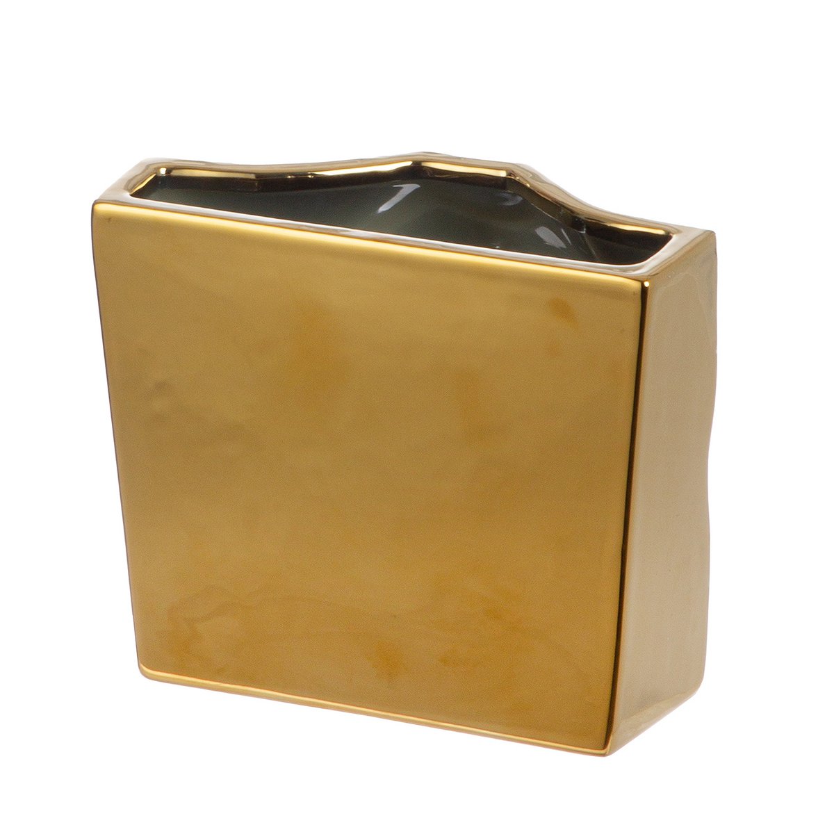 Vase Mund Volto goldfarben H. 12,5 cm, VE 4