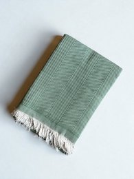 Tæppe - Leyla Line - grøn