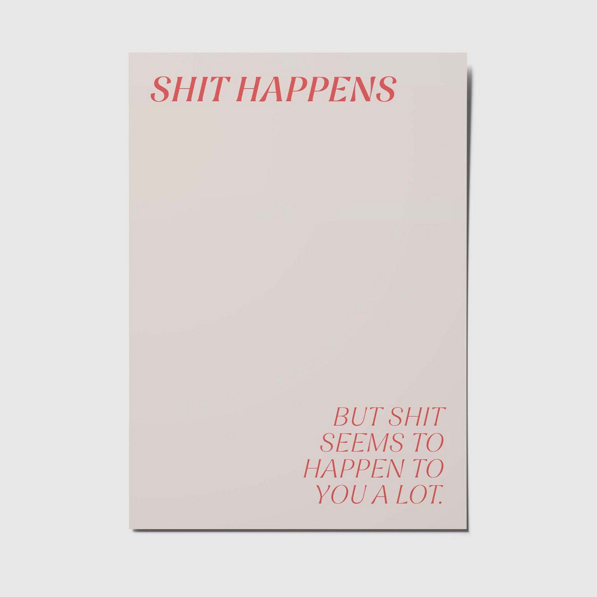 Shit happens - A6 postcard