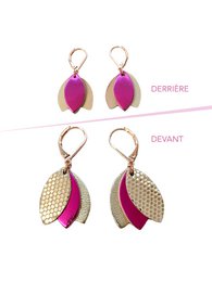 LES CHOUCHOUS leather earrings