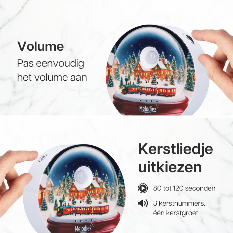 Melodiez Christmas noises with sensor - box incl. Batteries and 4 Christmas numbers and a greeting Santa