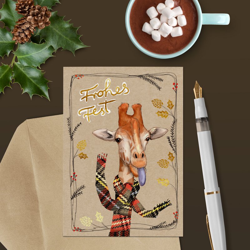 weihnachtliches Grußkarten-Set
