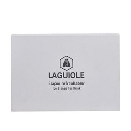 LAGUIOLE GLANCON STEATITE - 9 ICE STONE FOR DRINK IN VELVET POUCH