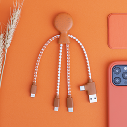 🔌 Mr Bio Multi-connector gerecycleerde plastic kabel 🔌