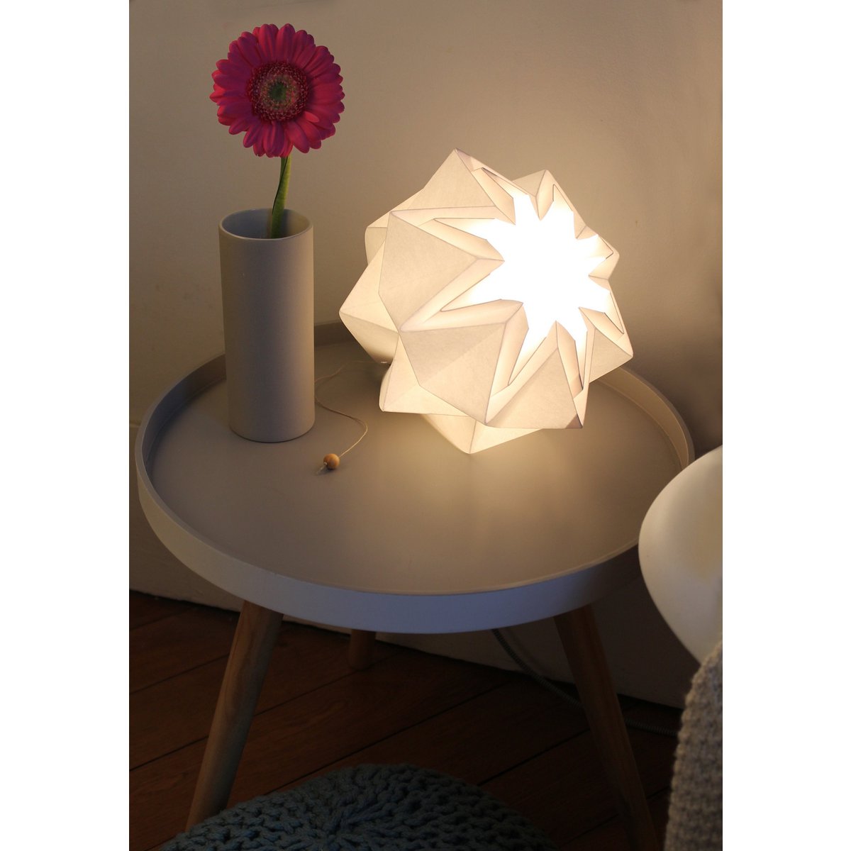 Plain Color Origami Paper Lamp