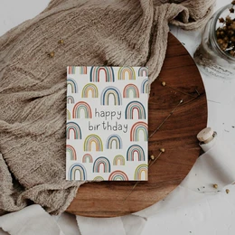 Biglietto di compleanno - Arcobaleno