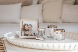 EDZARD photo frame Salerno for photo 10 x 10 cm, noble silver-plated, tarnish-resistant
