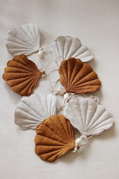 Guirlande de Lin "Caramel" avec Coquillages