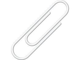 Paperclips Alco 26mm rond doos 100st. wit
