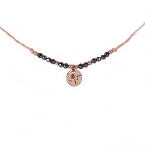 Anklet dandelion rose gold