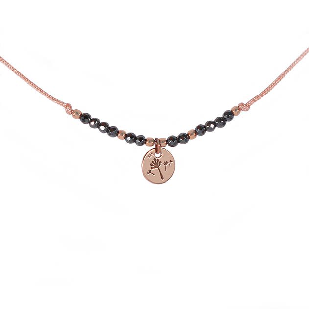 Anklet dandelion rose gold