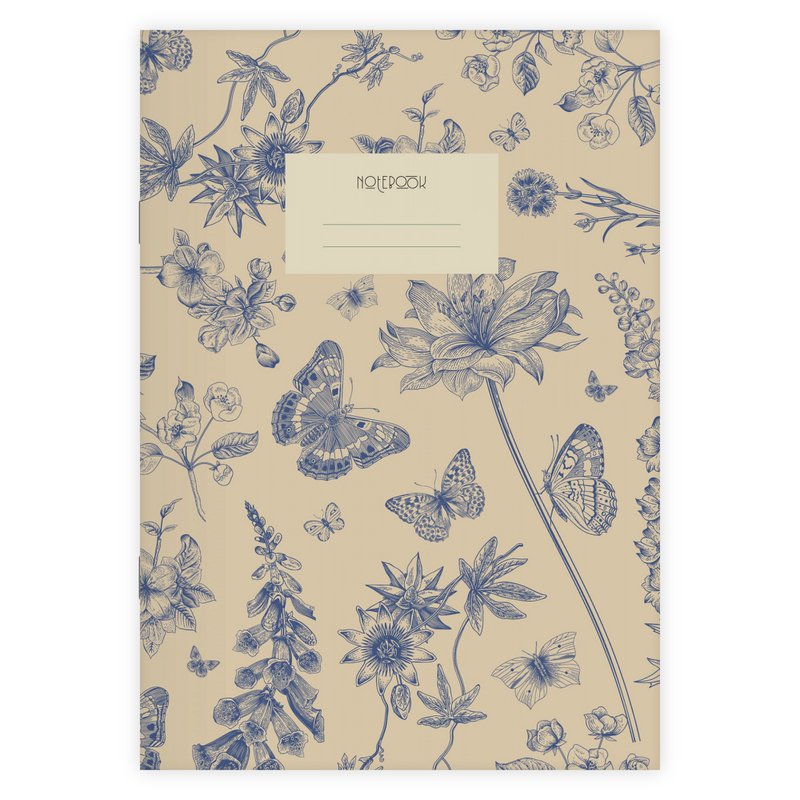3er-Set Notizhefte Birds & Butterflies A5
