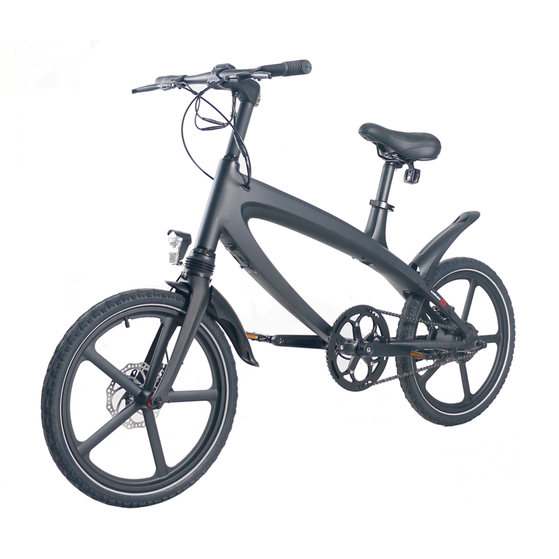 Cruzaa pedalstøttende Bluetooth elcykel Carbon Black