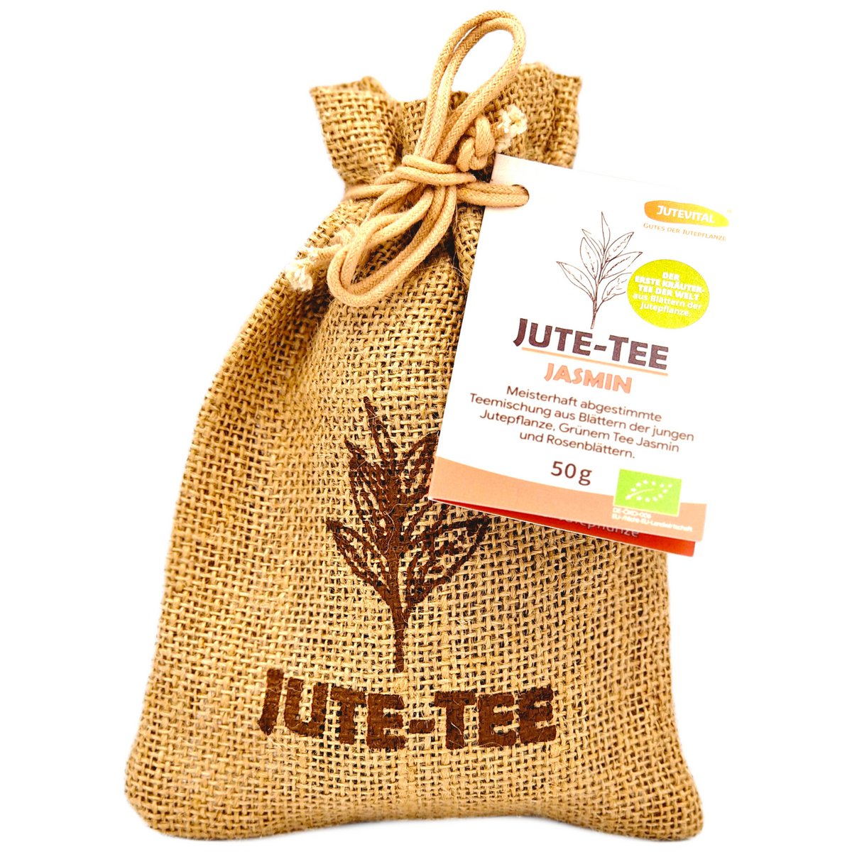 Bio Jute-Tee Jasmin Jutesäckchen