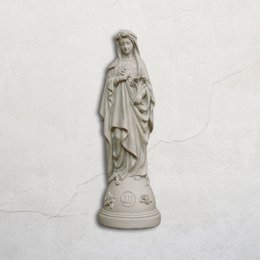 Statuette Maria mit Blumen