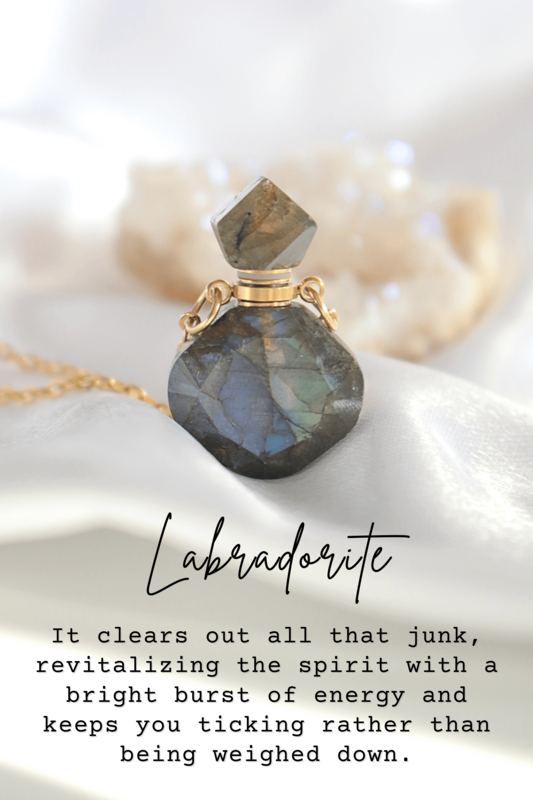 Luxury Mini Crystals Bottles | 24K Natural Crystals Bottle Necklaces
