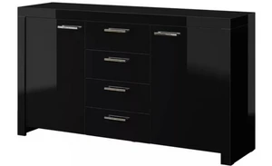 Neulliac sideboard black high gloss black high gloss