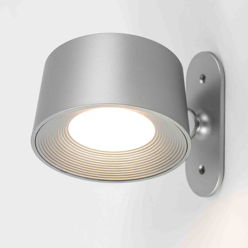 Schreibtischlampe Design LED auf Batterie weiß, mit Wandmontage