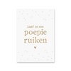 Kaart Poepie Ruiken | Goudfolie