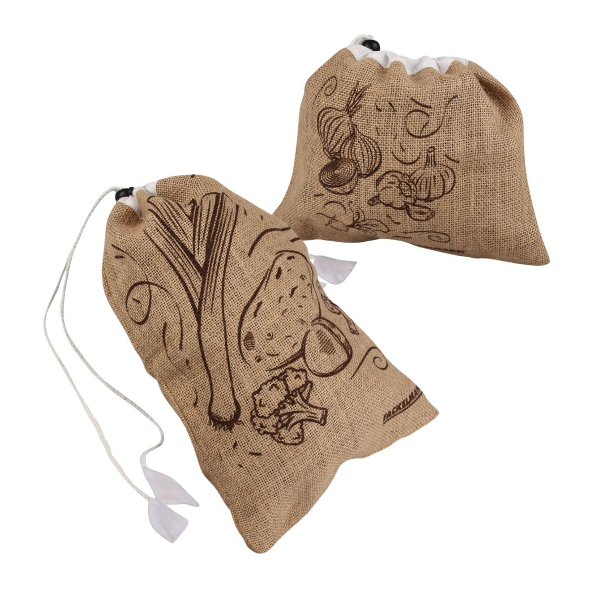 Set of 2 Fackelmann Eco Friendly Jute Shopping Bags