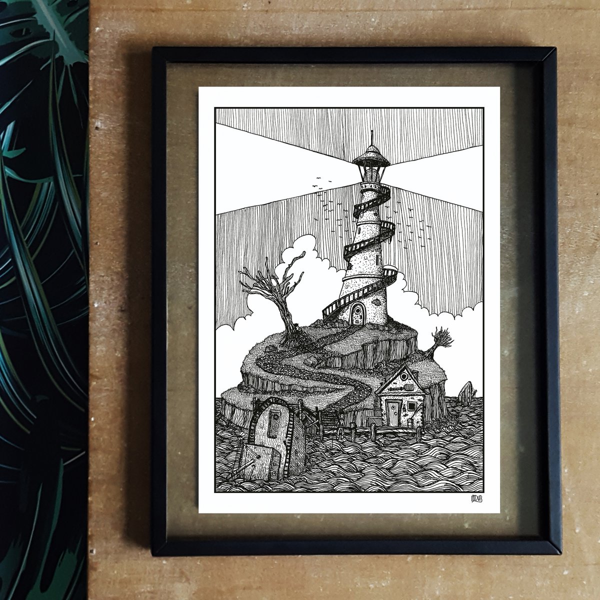 Shipwreck Island (ilustracja dwustronna) | druk artystyczny | ilustracja | plakat