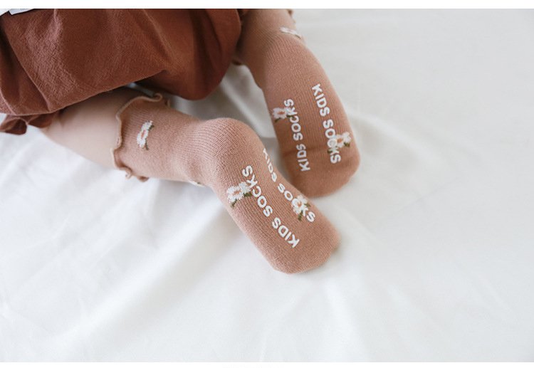 Baby Sokken | Baby Sokjes | Baby Socks | Beige | Soft Yellow | Old Pink