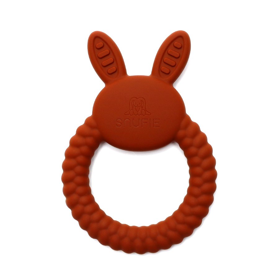 LAPIN | Jouet de dentition en silicone souple | ROUILLÉ