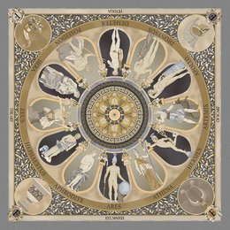 The Olympian Gods  100% silk scarf ( 2 colors)