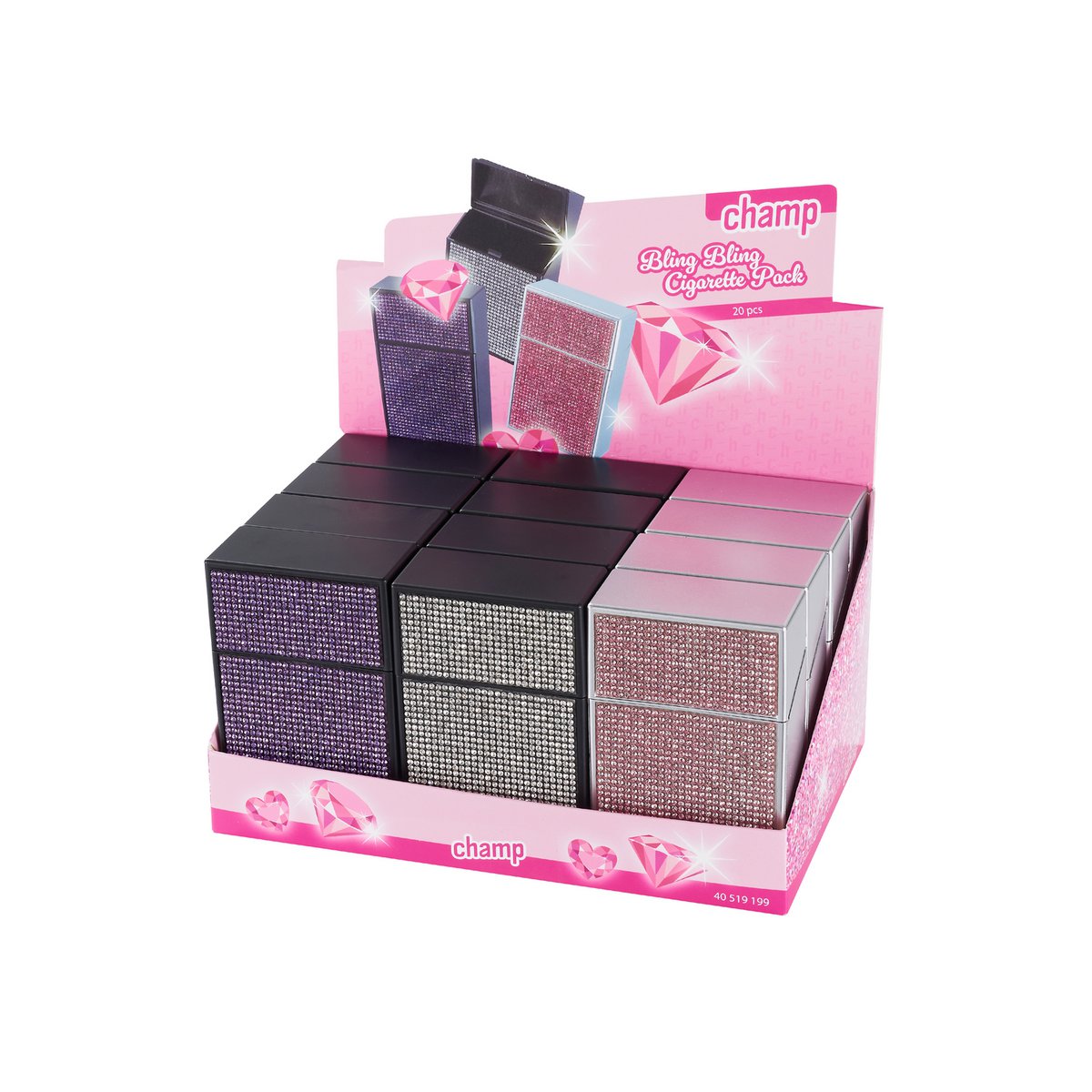 Caja de cigarrillos Bling-bling x12
