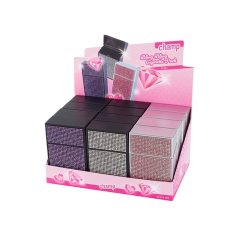 Bling-Bling-Zigarettenschachtel-Etui x12