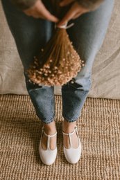 Leren ballerina's - Lotta - Wit 35-42