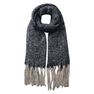 Winter scarf ladies 50x180 cm Black Synthetic Wintershawl