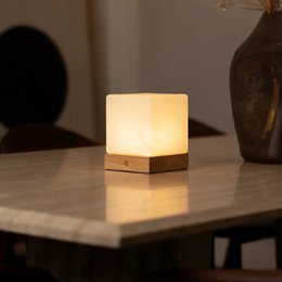 Yce Lysebrun Trådløs Trælampe