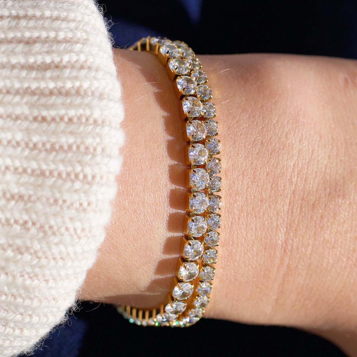 Press - Tennis Bracelet 4mm
