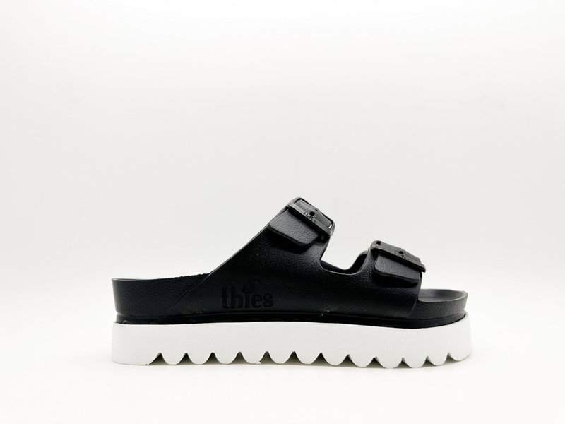 thies 1856 ® Ecofoam Plateau Sandal vegan black