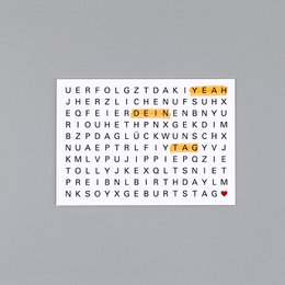Cartolina di polpa di legno Ted compleanno