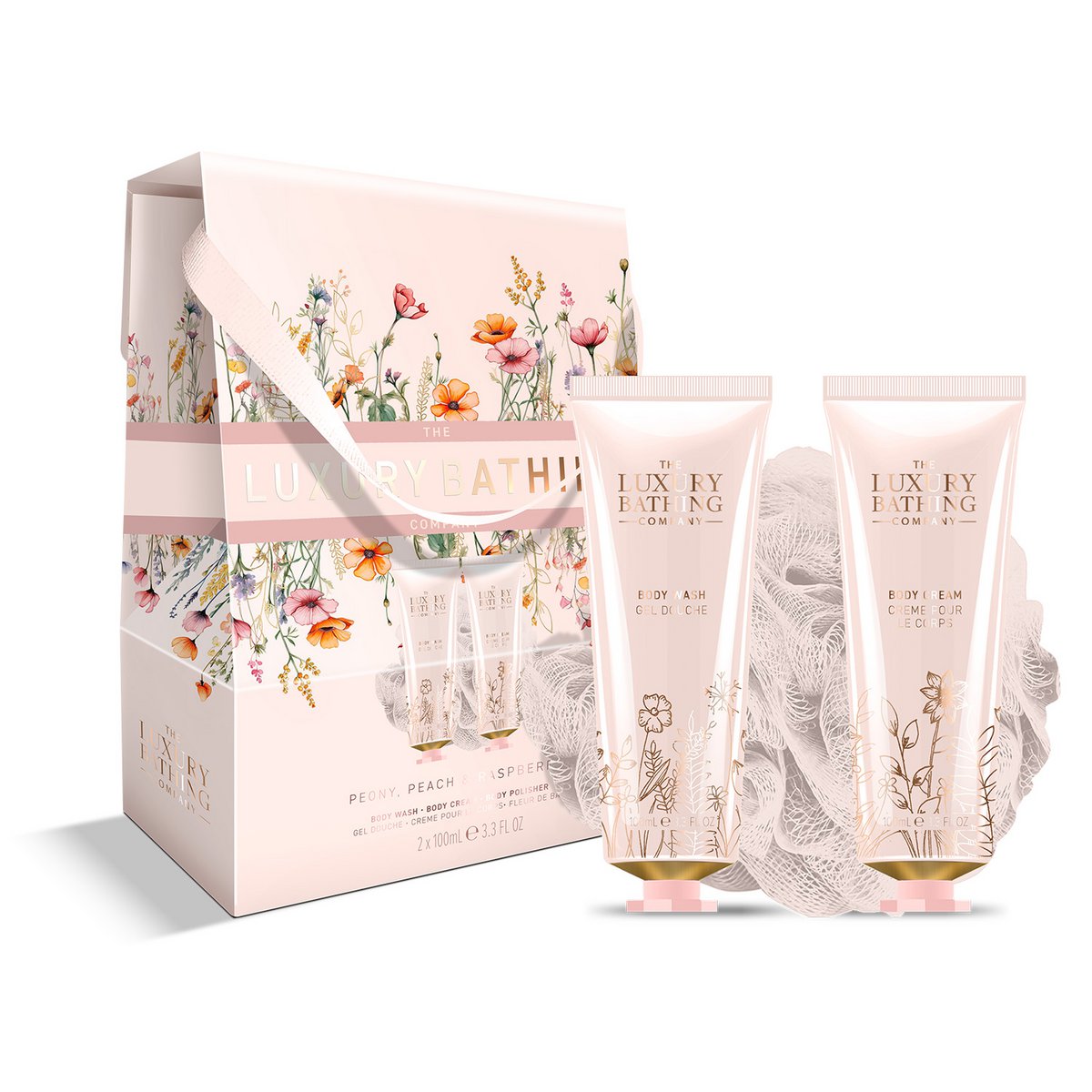 Grace Cole Peony, Peach & Raspberry Perfect Night In