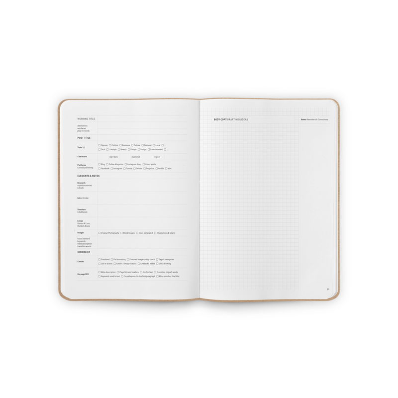 Blogger-Briefpapier-Notizbuch