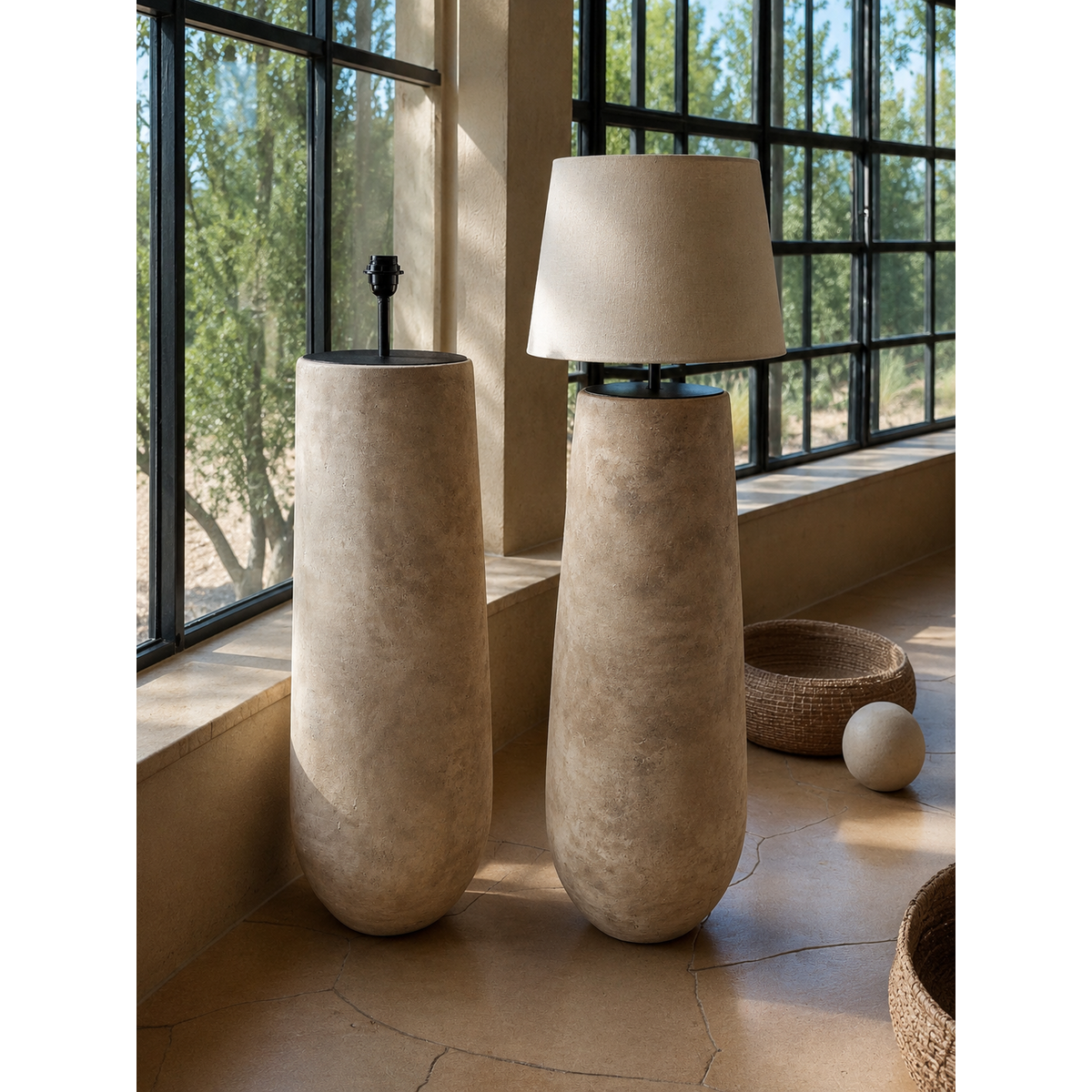 Ela n37 - Ceramiczna lampa podłogowa