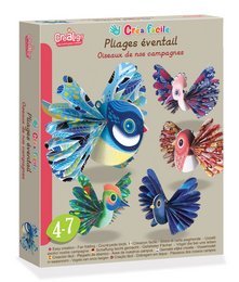 Einfach erstellte Faltfächer "Vögel unserer Landschaft"