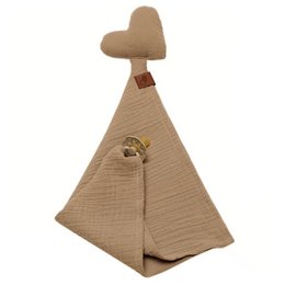 HEART dou dou krammetøj med sutteholder Beige