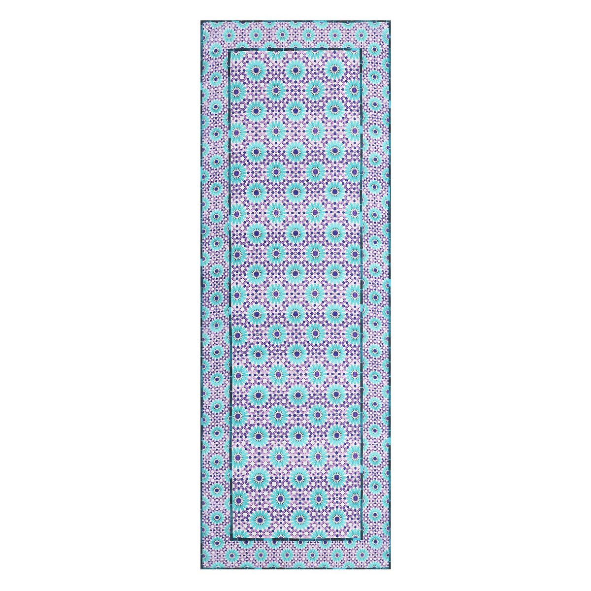 Purple and Turquoise Silk Scarf Layla