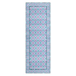 Purple and Turquoise Silk Scarf Layla