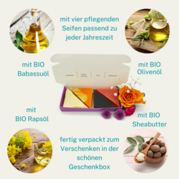 Saponi naturali quattro stagioni in confezione regalo