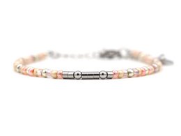 morse code armband mama roze, zilver of goud roestvrijstaal