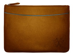 VUE LAC custodia per computer con tasca frontale Nera, bordo Lavanda 38 cm