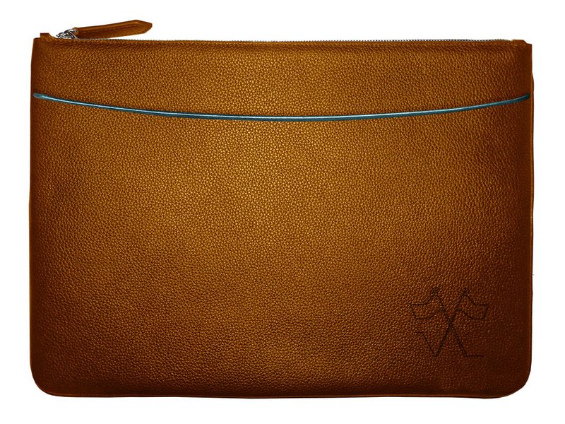 VUE LAC computertaske med frontlomme Sort, lavendelkant 38cm