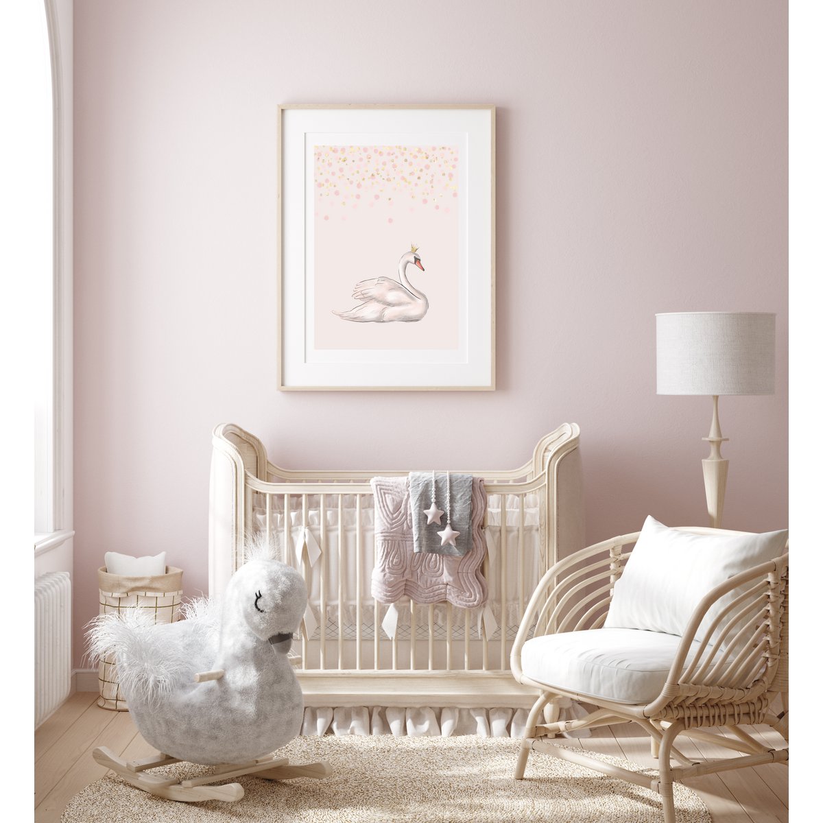 Swan poster, ballet poster, ballerina poster, ballet print, ballet poster, girls room poster, girls nursery poster, pink girls room decor