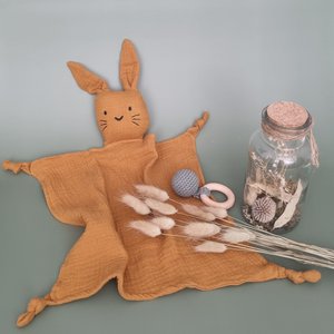 Hydrophilic cuddly toy Rabbit - Yellow ocher