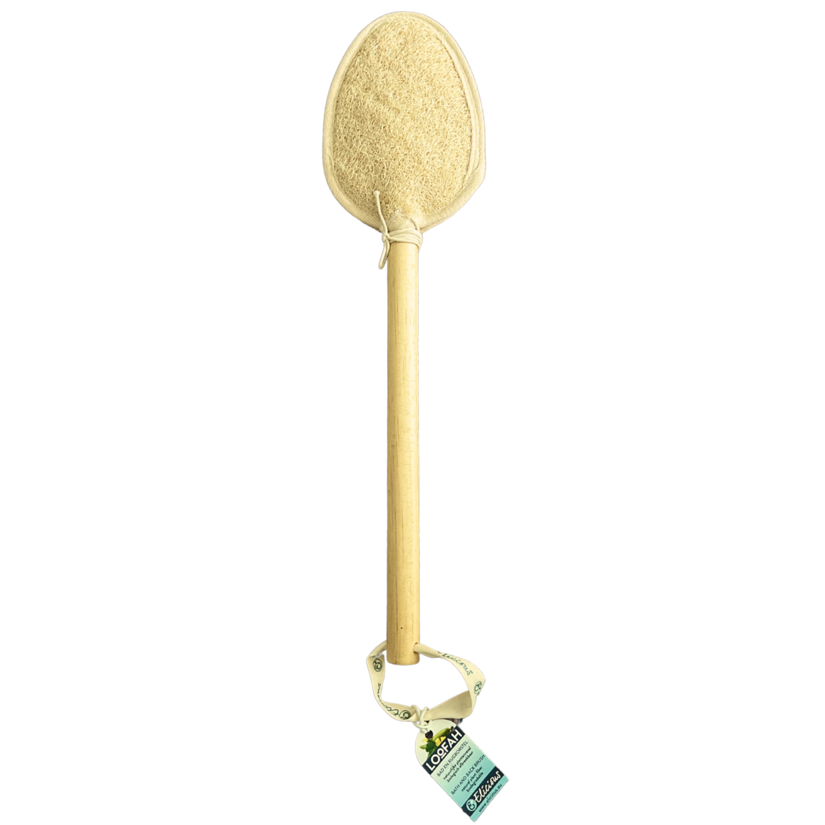 Pędzel do kąpieli Loofah z drewnianą łodygą